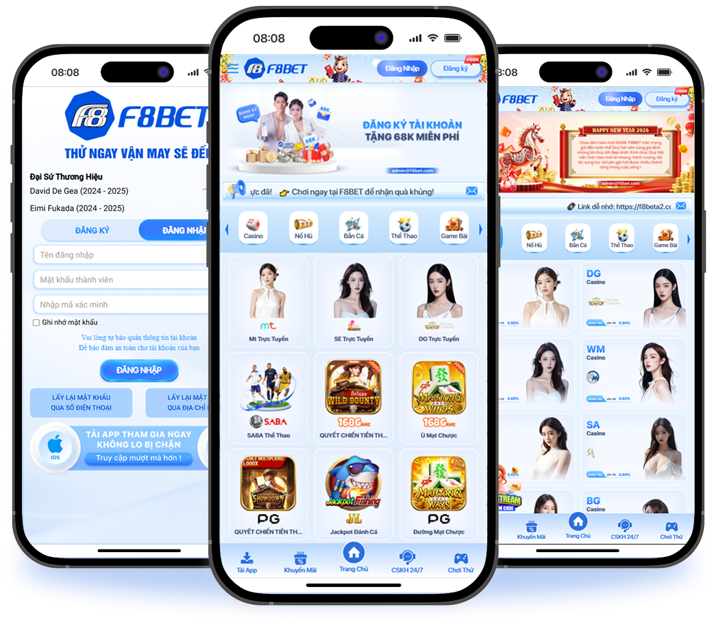 F8BET App trên iOS và Android - Ứng dụng casino trực tuyến